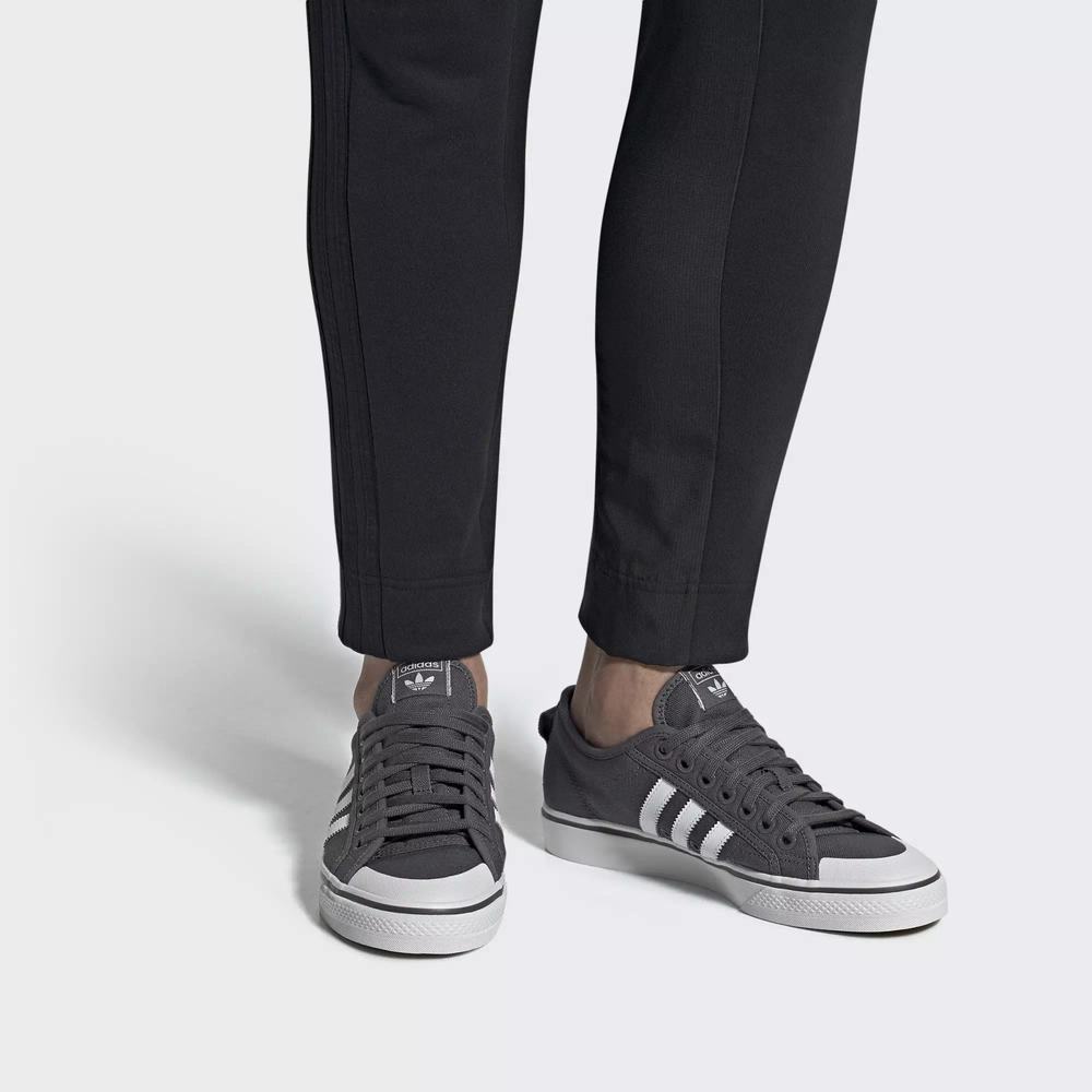 Adidas Nizza Tenis Grises Para Hombre (MX-98728)